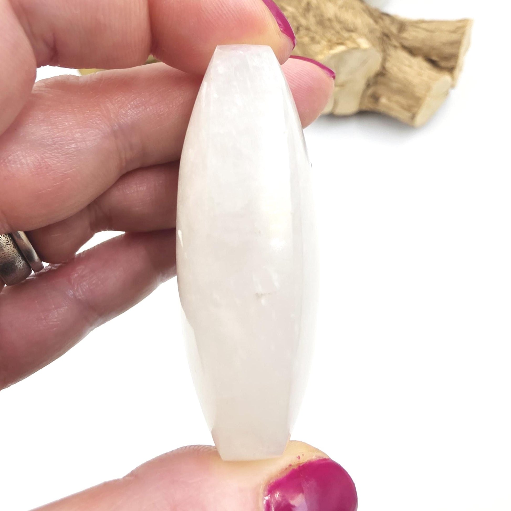 High Grade Flashy Blue Moonstone Palm Stone – Intuition, New Beginnings & Emotional Balance Crystal, 85g