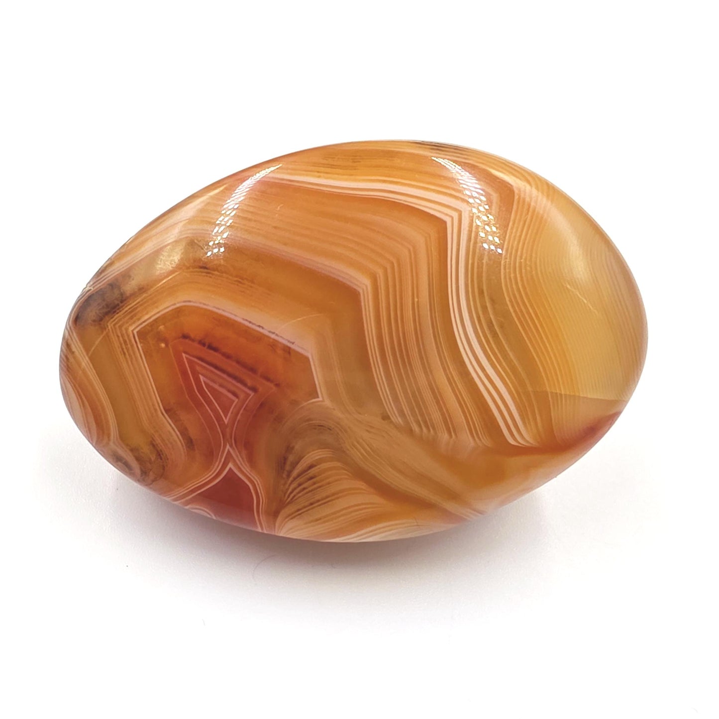 Sardonyx Palm Stone – Strength, Protection & Emotional Balance Crystal, 85g