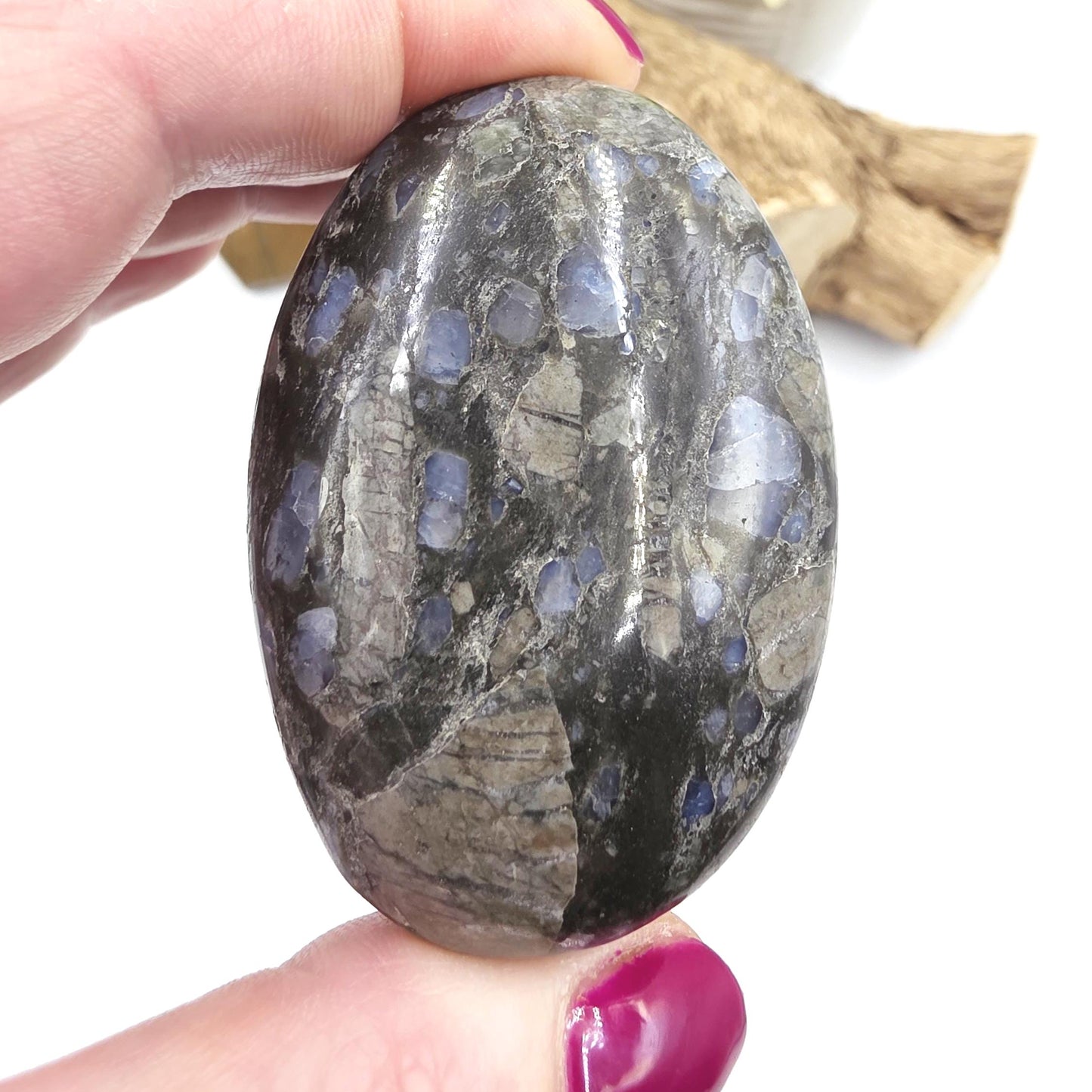Que Sera (Llanite) Palm Stone – Positivity, Empowerment & Spiritual Growth Crystal, 100g