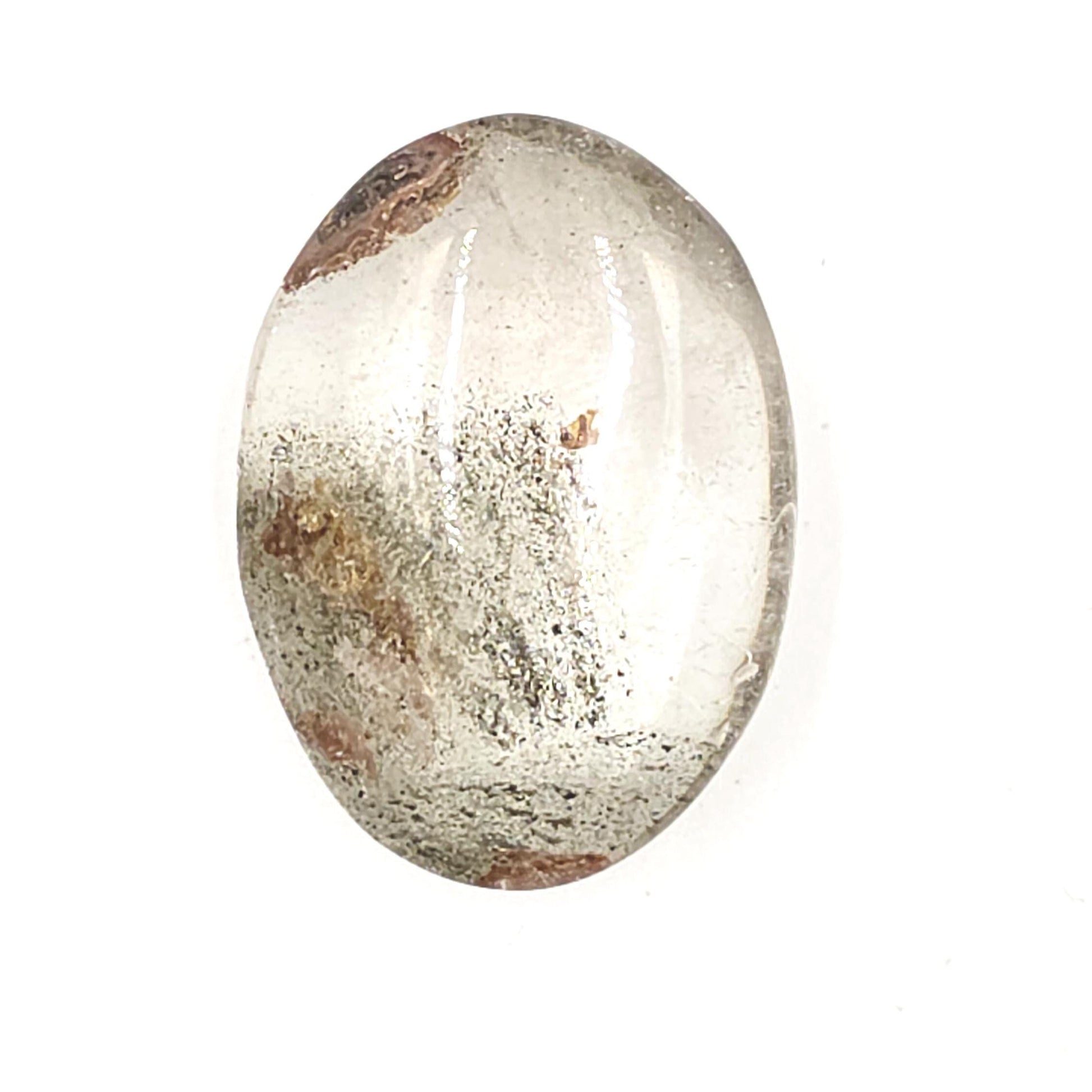 Garden Quartz (Lodolite) Palm Stone – Manifestation, Clarity & Inner Journey Healing Crystal, 60g