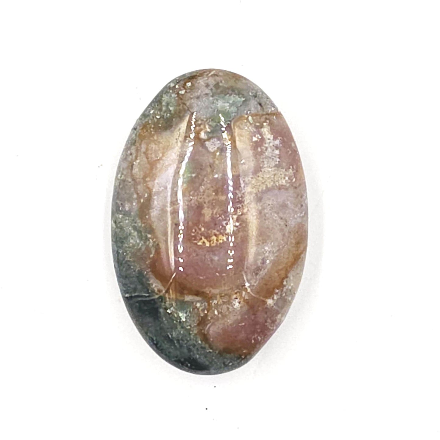 Ocean Jasper Palm Stone – Joy, Emotional Healing & Calming Crystal, 40g