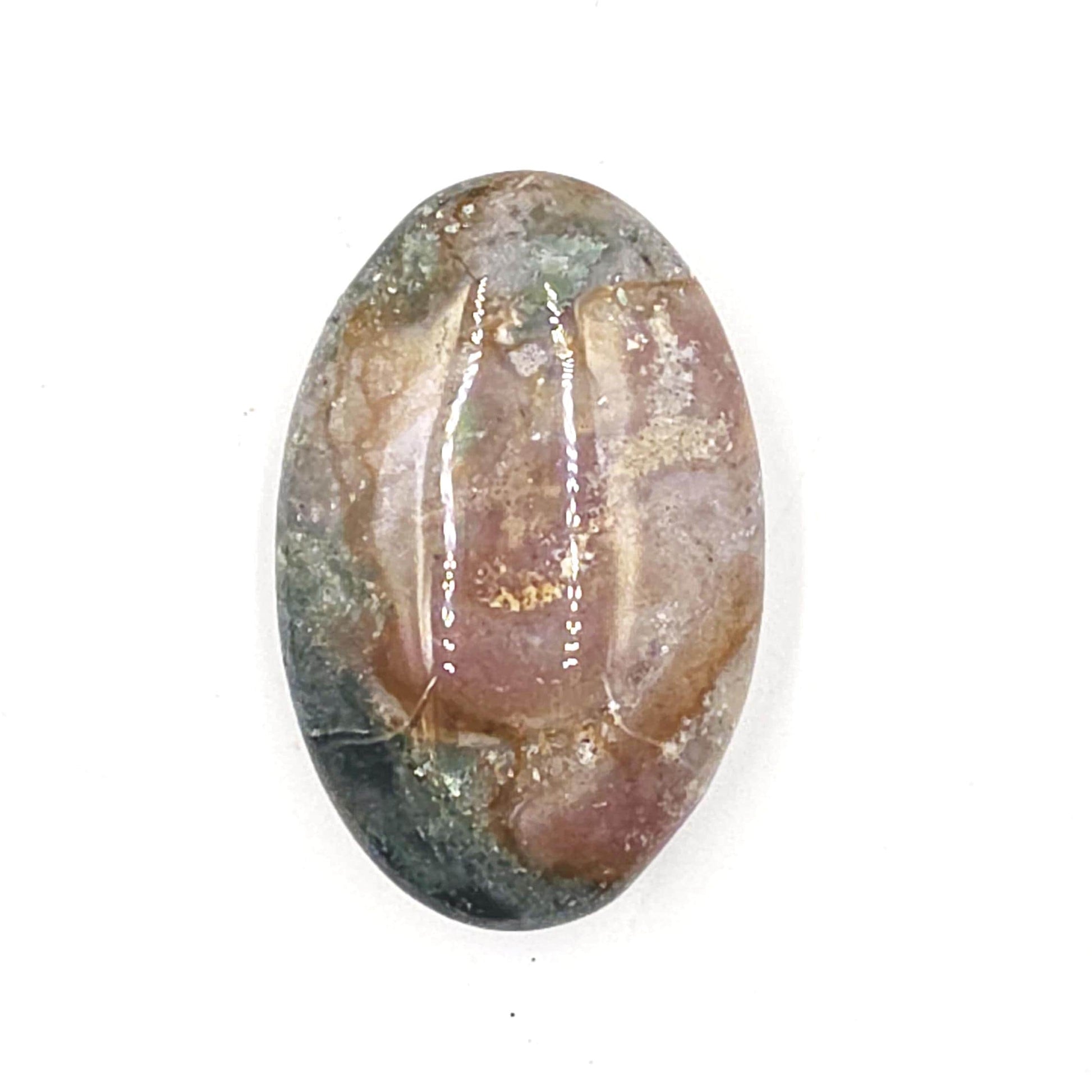 Ocean Jasper Palm Stone – Joy, Emotional Healing & Calming Crystal, 40g