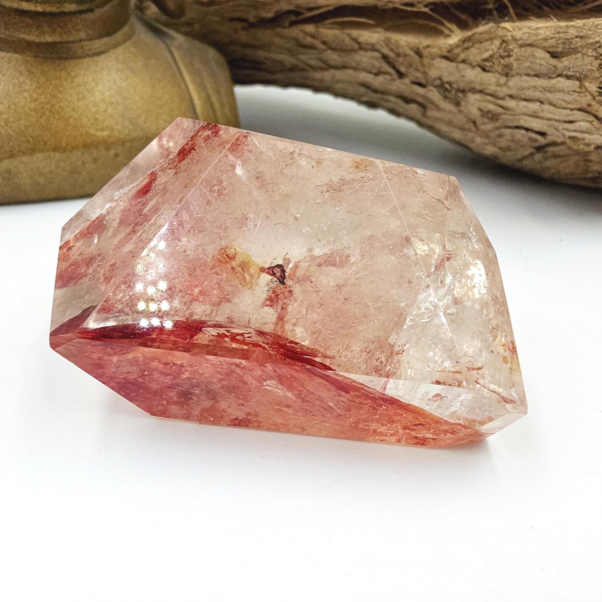 Madagascan Fire Quartz (Hematoid) Freeform – Grounding, Clarity & Energy Balancing Crystal, 170g