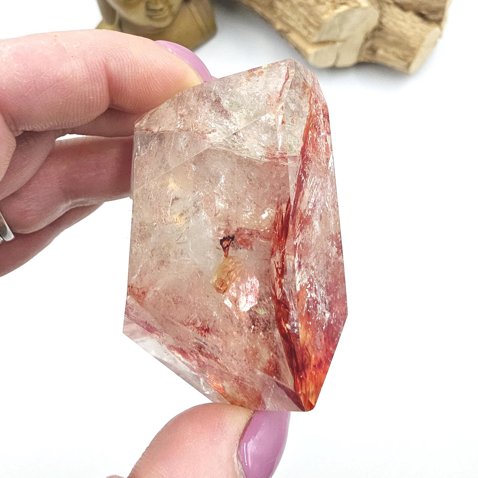 Madagascan Fire Quartz (Hematoid) Freeform – Grounding, Clarity & Energy Balancing Crystal, 170g