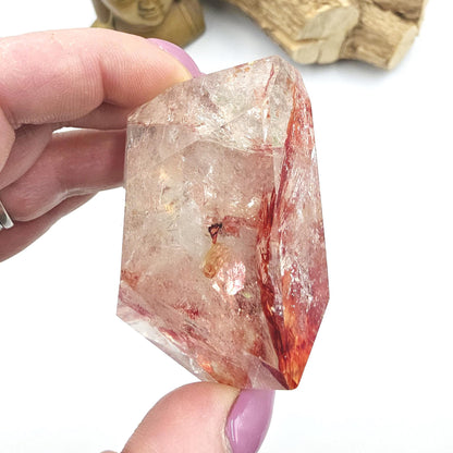 Madagascan Fire Quartz (Hematoid) Freeform – Grounding, Clarity & Energy Balancing Crystal, 170g
