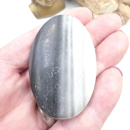 Tai Chi Jasper Palm Stone – Balance, Harmony & Emotional Stability Crystal, 40g