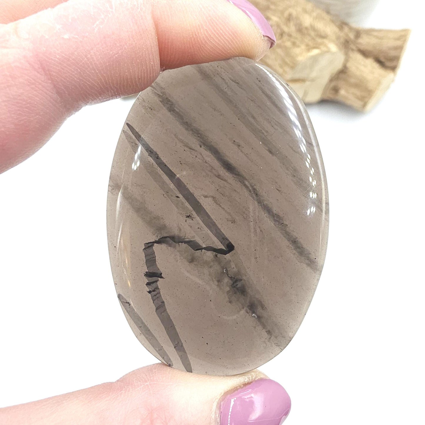 Ice Obsidian Palm Stone – Clarity, Protection & Grounding Crystal, 30g