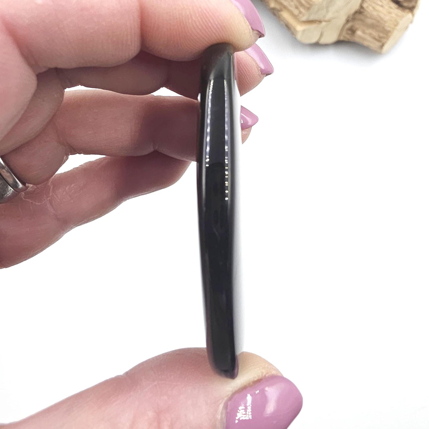 Ice Obsidian Palm Stone – Clarity, Protection & Grounding Crystal, 30g
