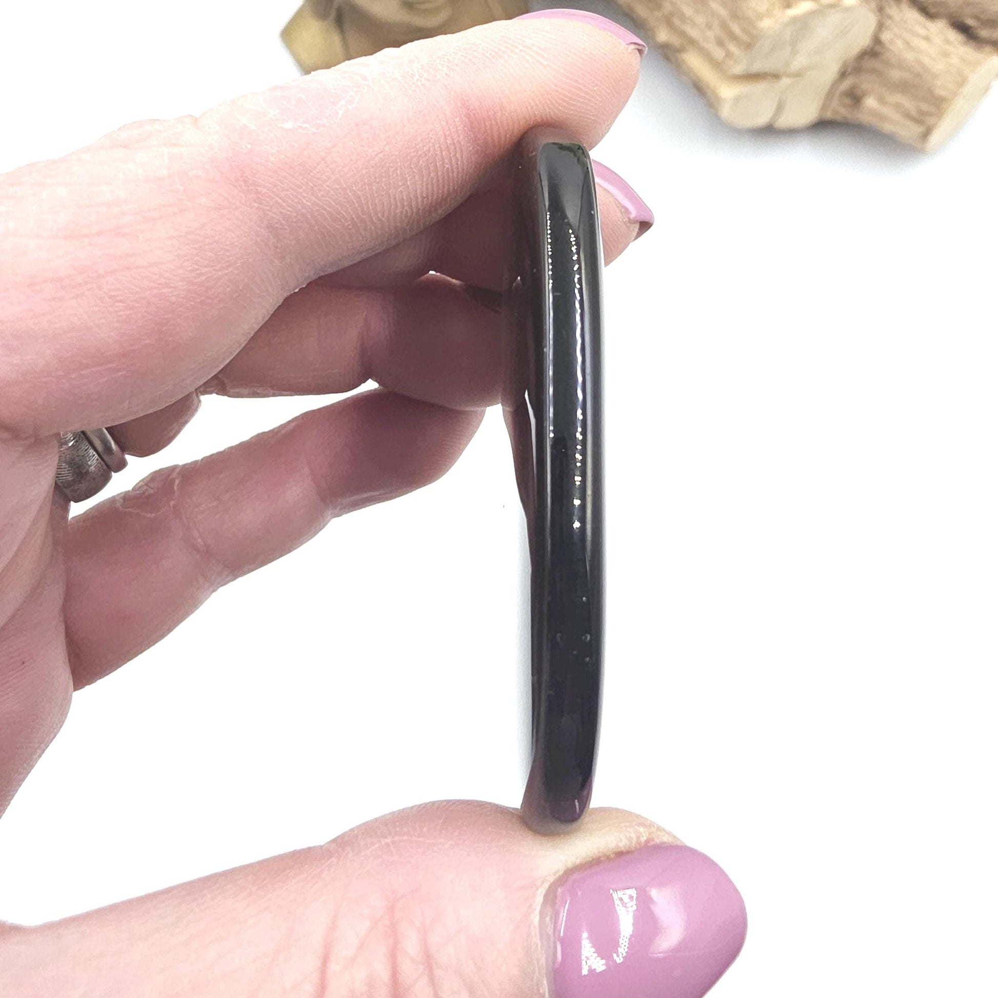 Ice Obsidian Palm Stone – Clarity, Protection & Grounding Crystal, 30g