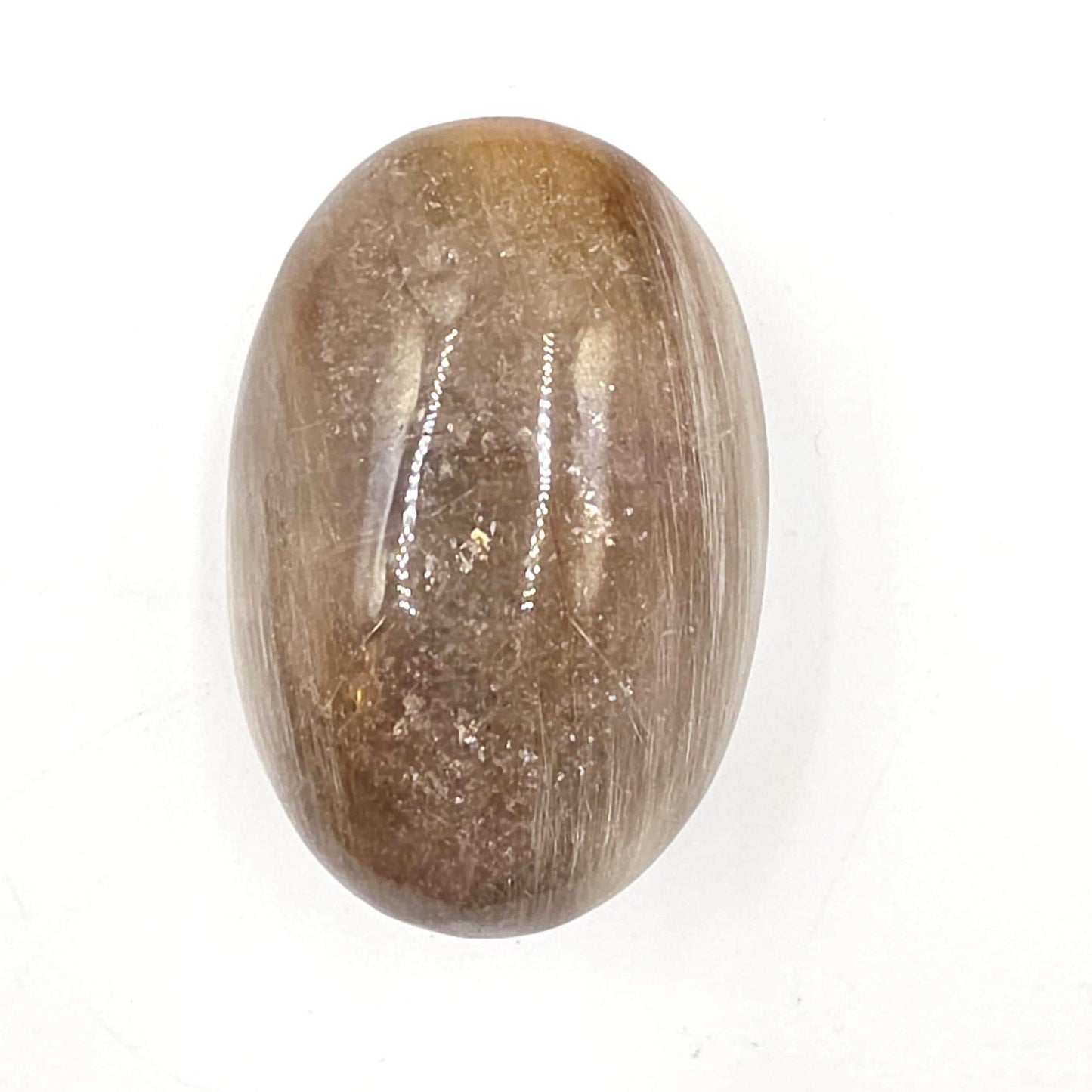 Extremely Rare White & Copper Rutile Palm Stone – Clarity, Transformation and Energy Amplification Crystal, 95g