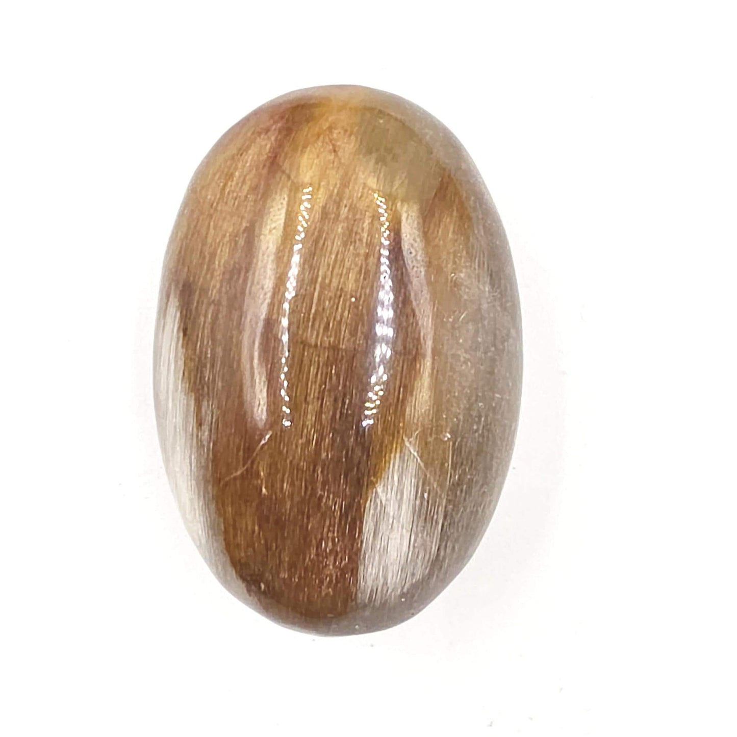 Extremely Rare White & Copper Rutile Palm Stone – Clarity, Transformation and Energy Amplification Crystal, 95g