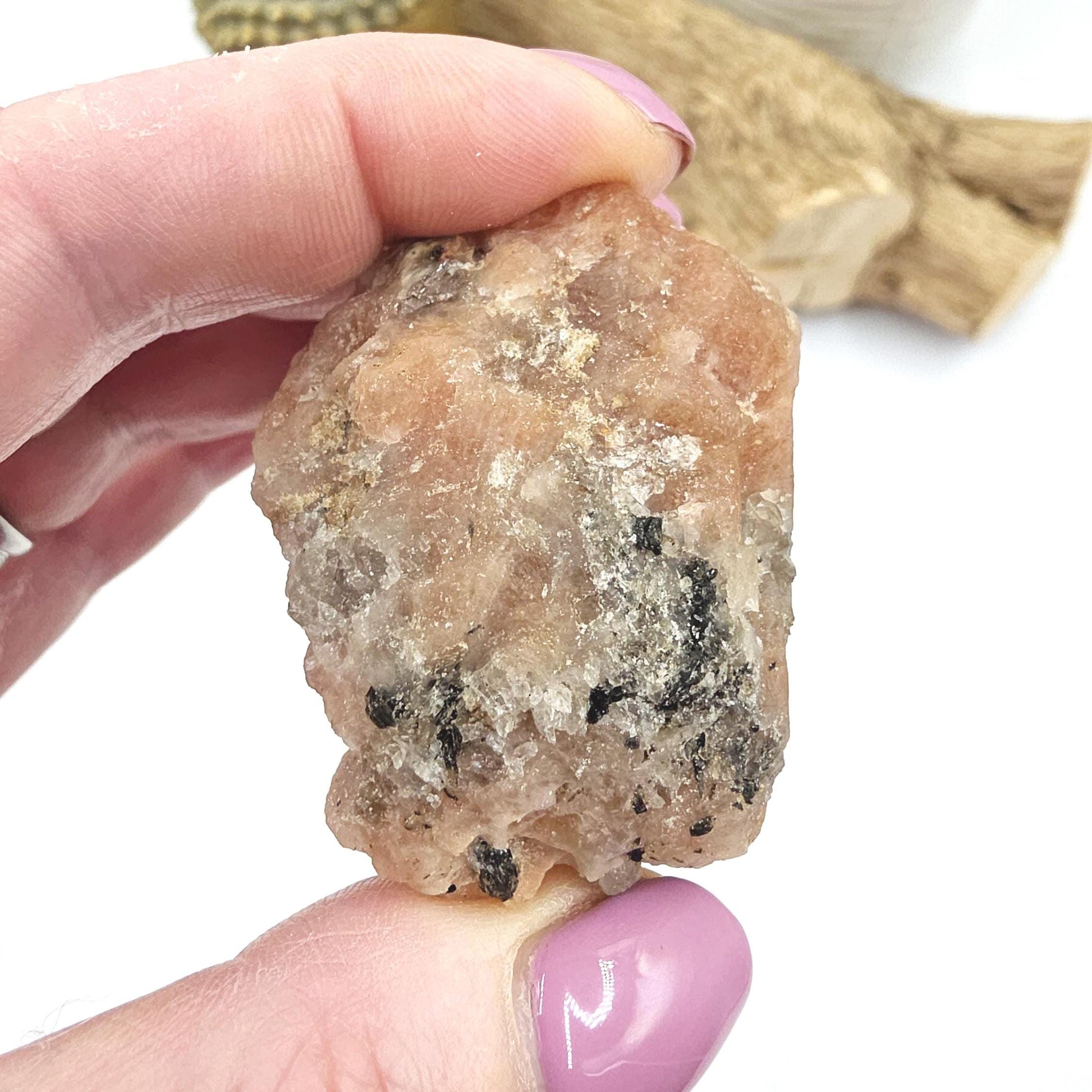 Raw Sunstone Specimen – Joy, Confidence & Sacral Chakra Crystal, 50g