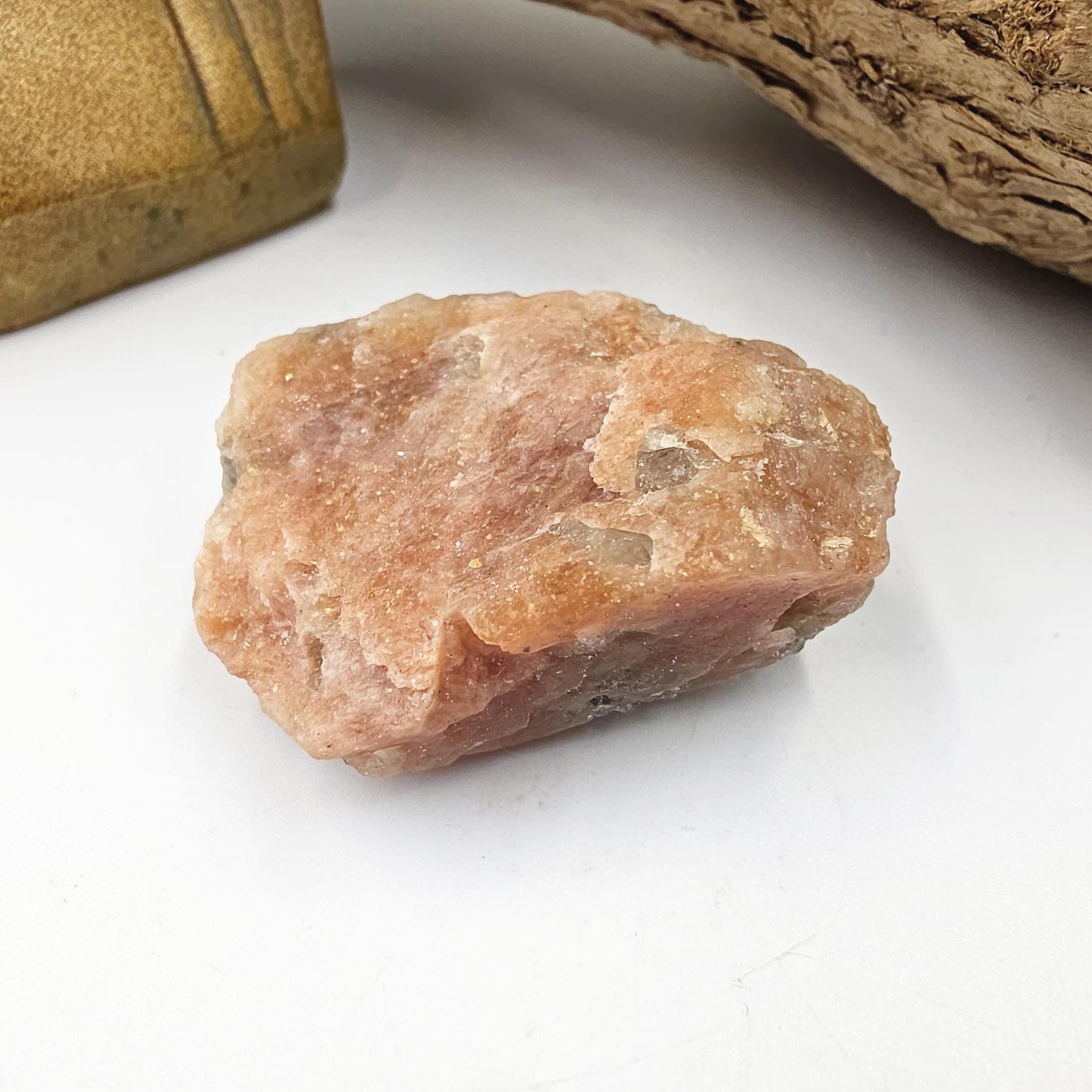Raw Sunstone Specimen – Joy, Confidence & Sacral Chakra Crystal, 50g