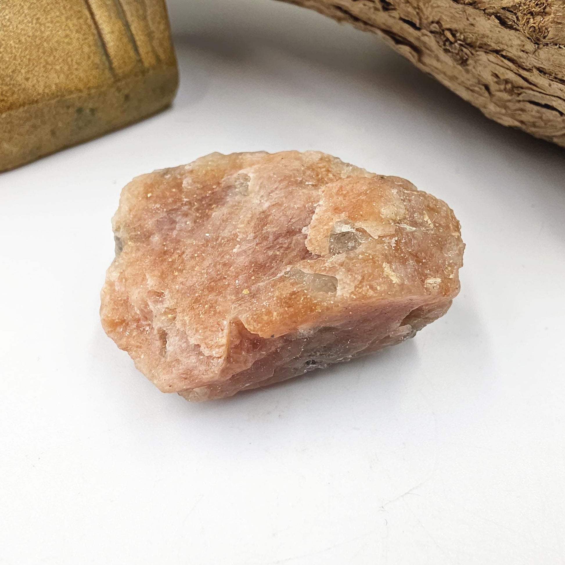 Raw Sunstone Specimen – Joy, Confidence & Sacral Chakra Crystal, 50g