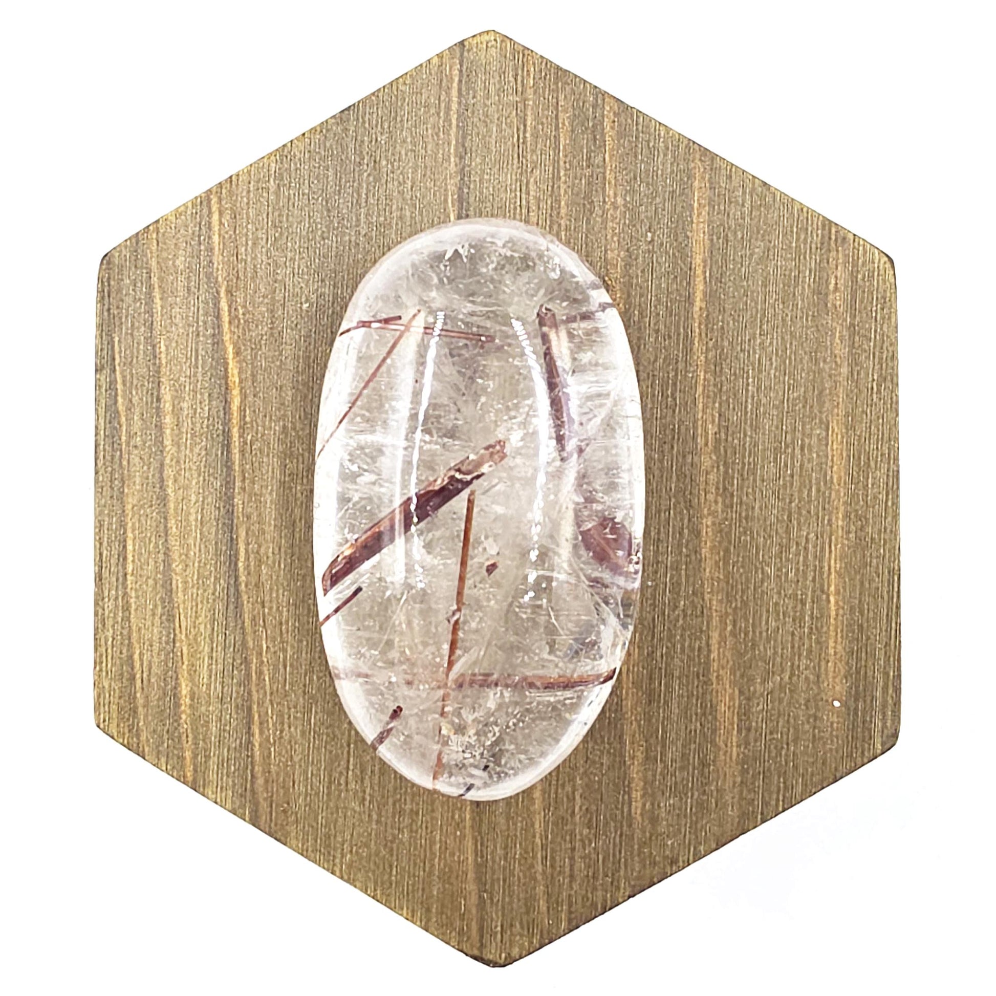 Rare Copper & Silver Rutile Quartz Palm Stone – Clarity, Transformation and Energy Amplification Crystal, 60g