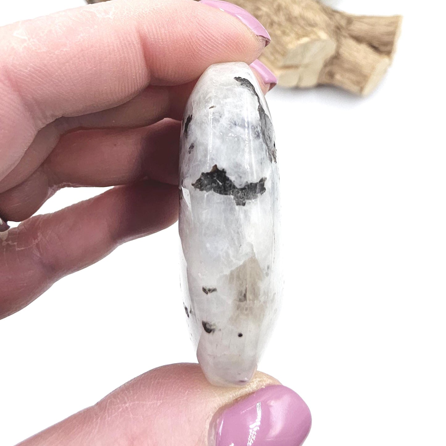 Rainbow Moonstone Palm Stone – Intuition, Balance & Feminine Energy Healing Crystal, 60g