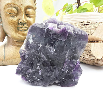 Raw Fluorite Specimen – Mental Clarity, Focus & Natural Protective Energy Crystal, 490g