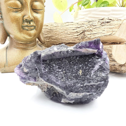 Raw Fluorite Specimen – Mental Clarity, Focus & Natural Protective Energy Crystal, 490g