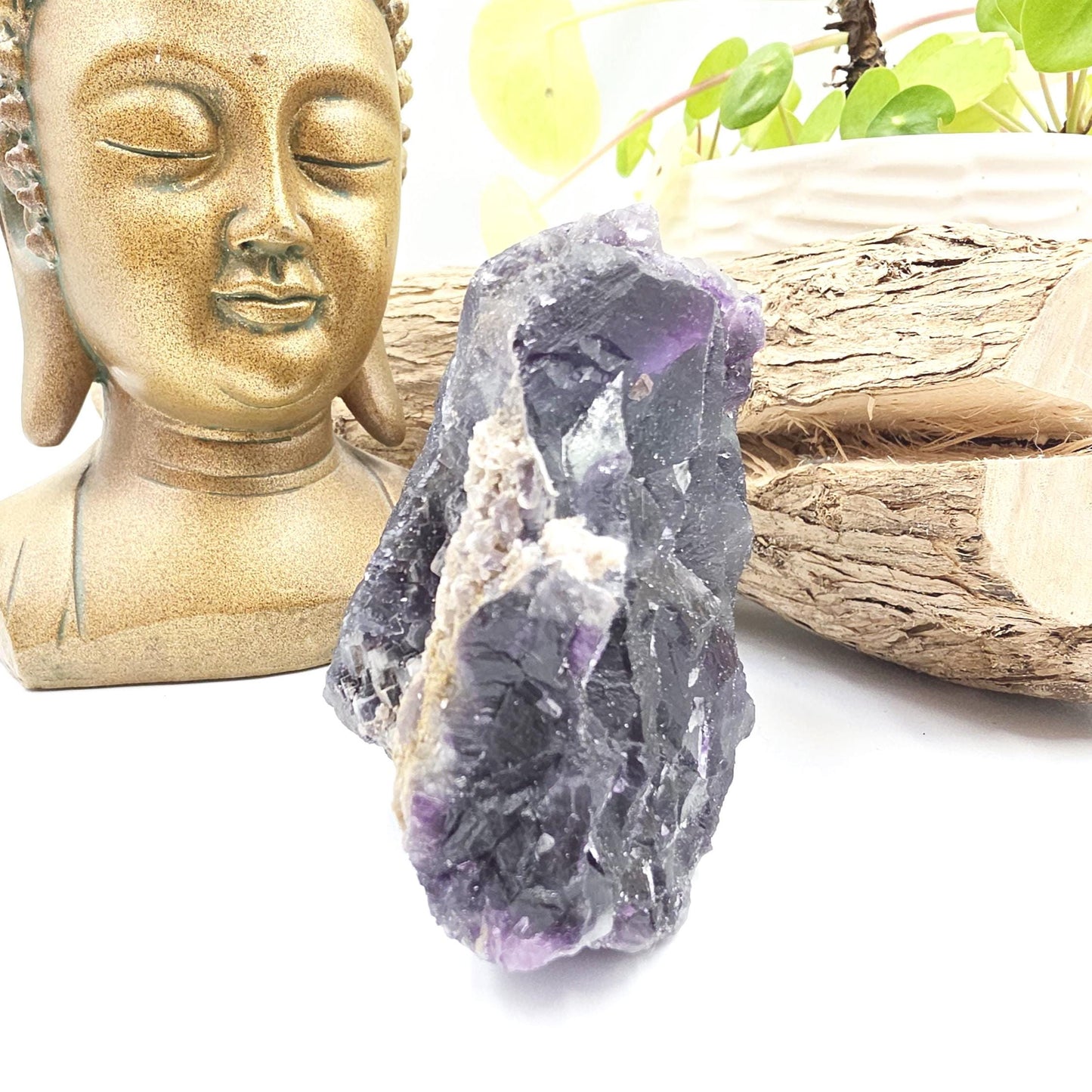 Raw Fluorite Specimen – Mental Clarity, Focus & Natural Protective Energy Crystal, 490g