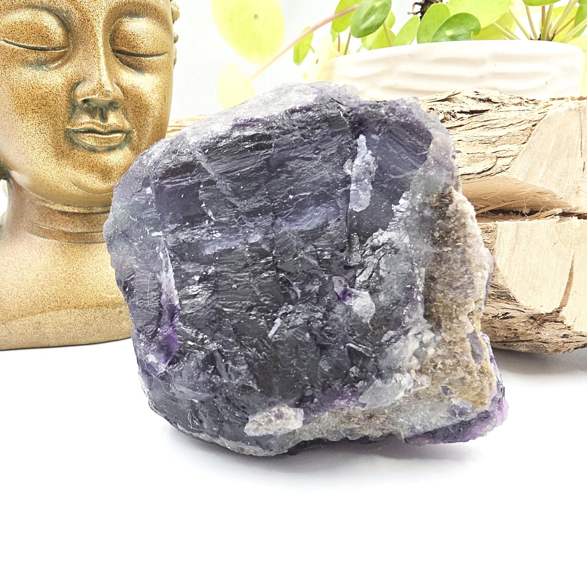 Raw Fluorite Specimen – Mental Clarity, Focus & Natural Protective Energy Crystal, 490g