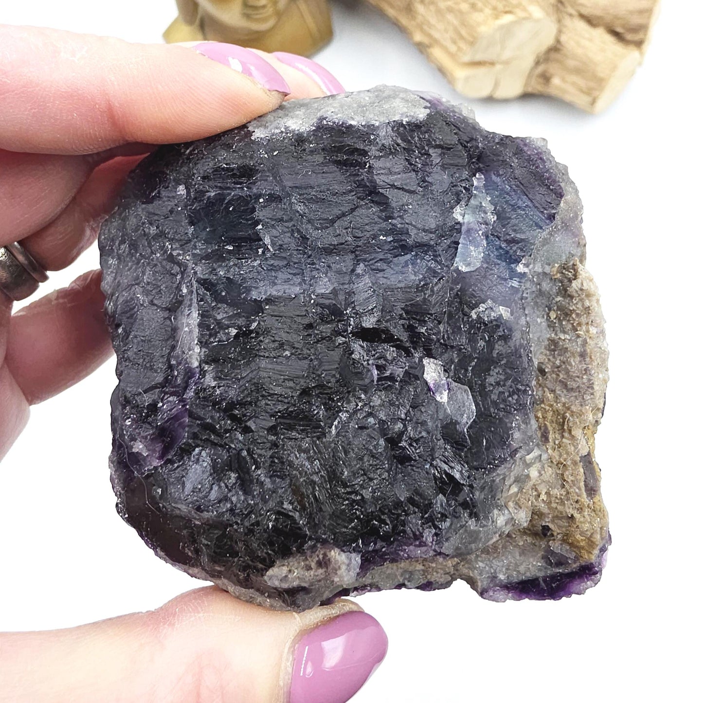 Raw Fluorite Specimen – Mental Clarity, Focus & Natural Protective Energy Crystal, 490g