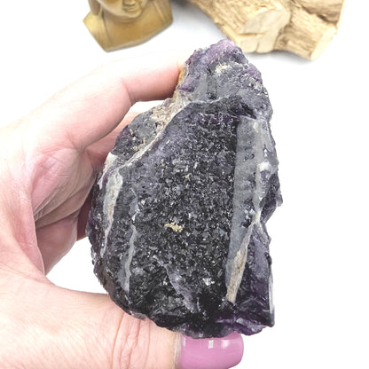 Raw Fluorite Specimen – Mental Clarity, Focus & Natural Protective Energy Crystal, 490g