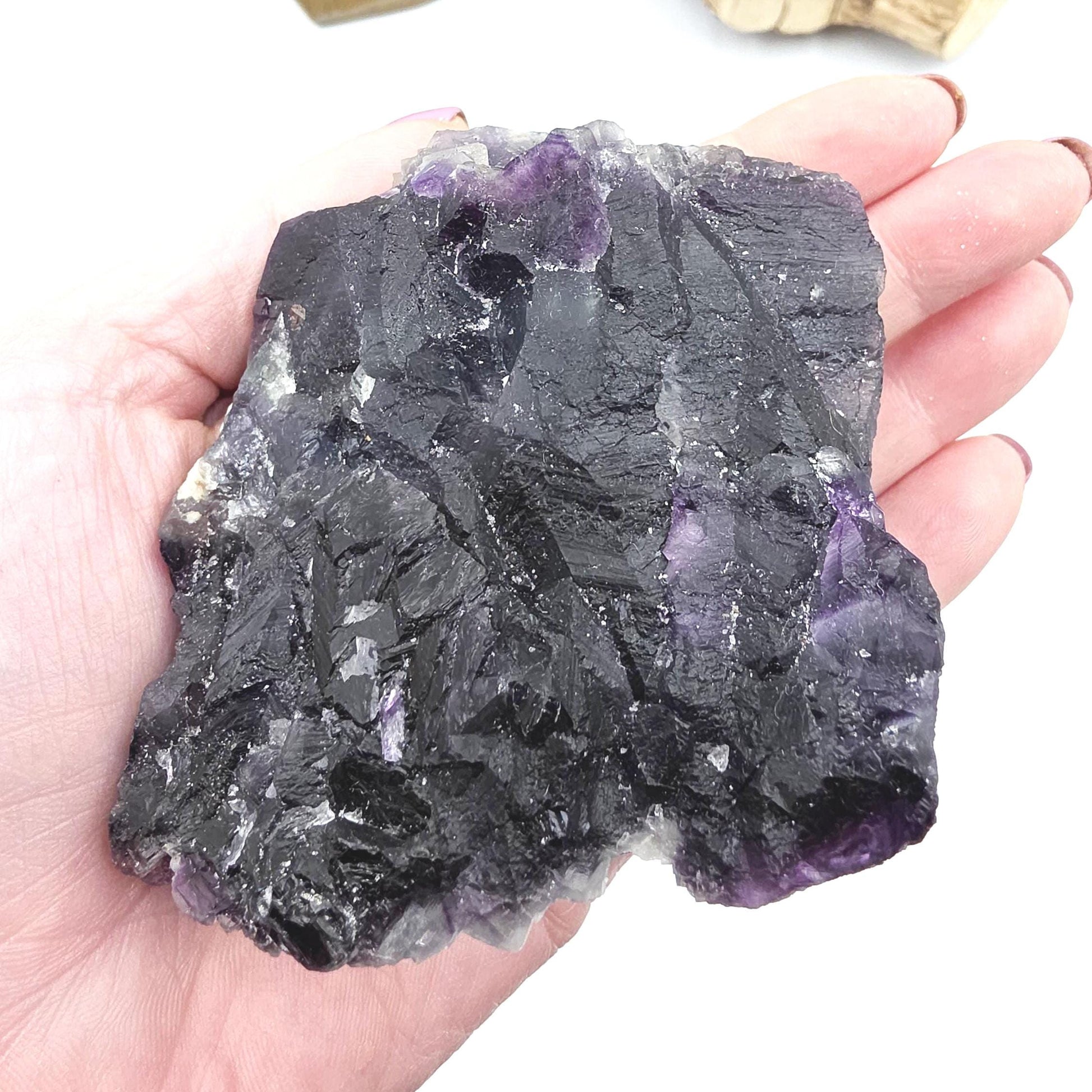 Raw Fluorite Specimen – Mental Clarity, Focus & Natural Protective Energy Crystal, 490g