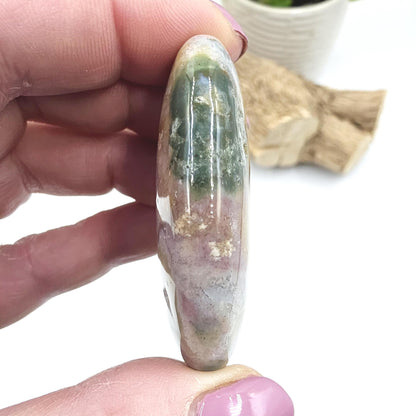 Ocean Jasper Palm Stone – Joy, Emotional Healing & Calming Crystal, 45g