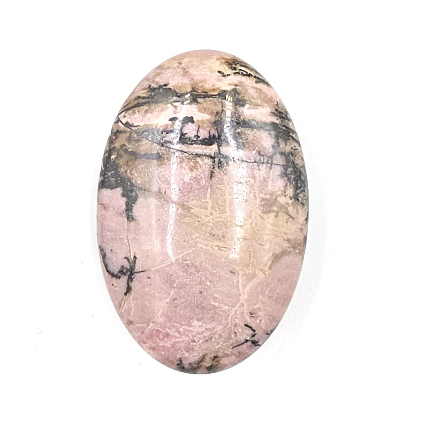Rhodonite Palm Stone – Emotional Healing, Compassion & Grounded Heart Support Crystal, 65g