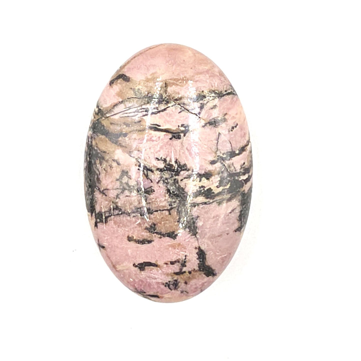 Rhodonite Palm Stone – Emotional Healing, Compassion & Grounded Heart Support Crystal, 65g