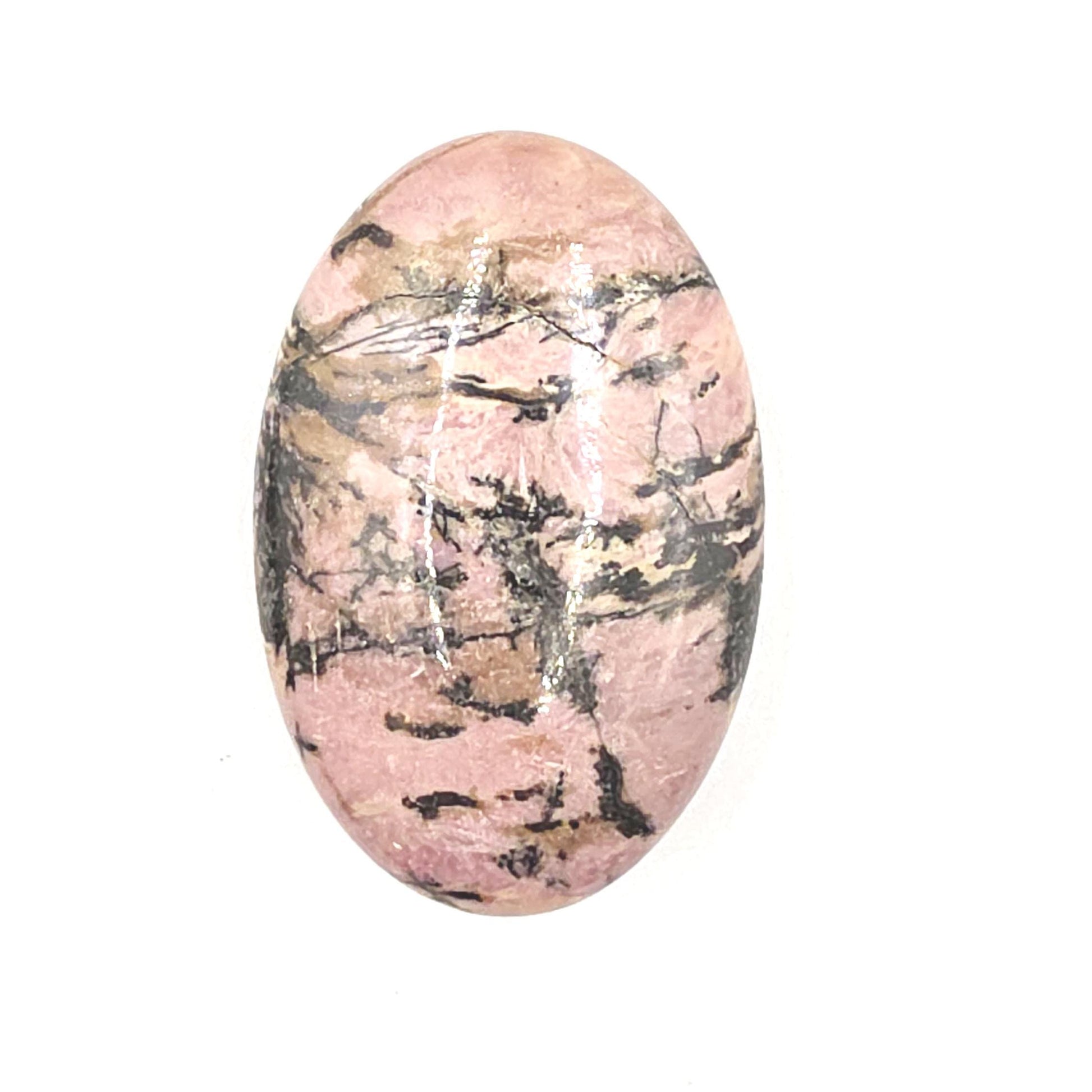 Rhodonite Palm Stone – Emotional Healing, Compassion & Grounded Heart Support Crystal, 65g