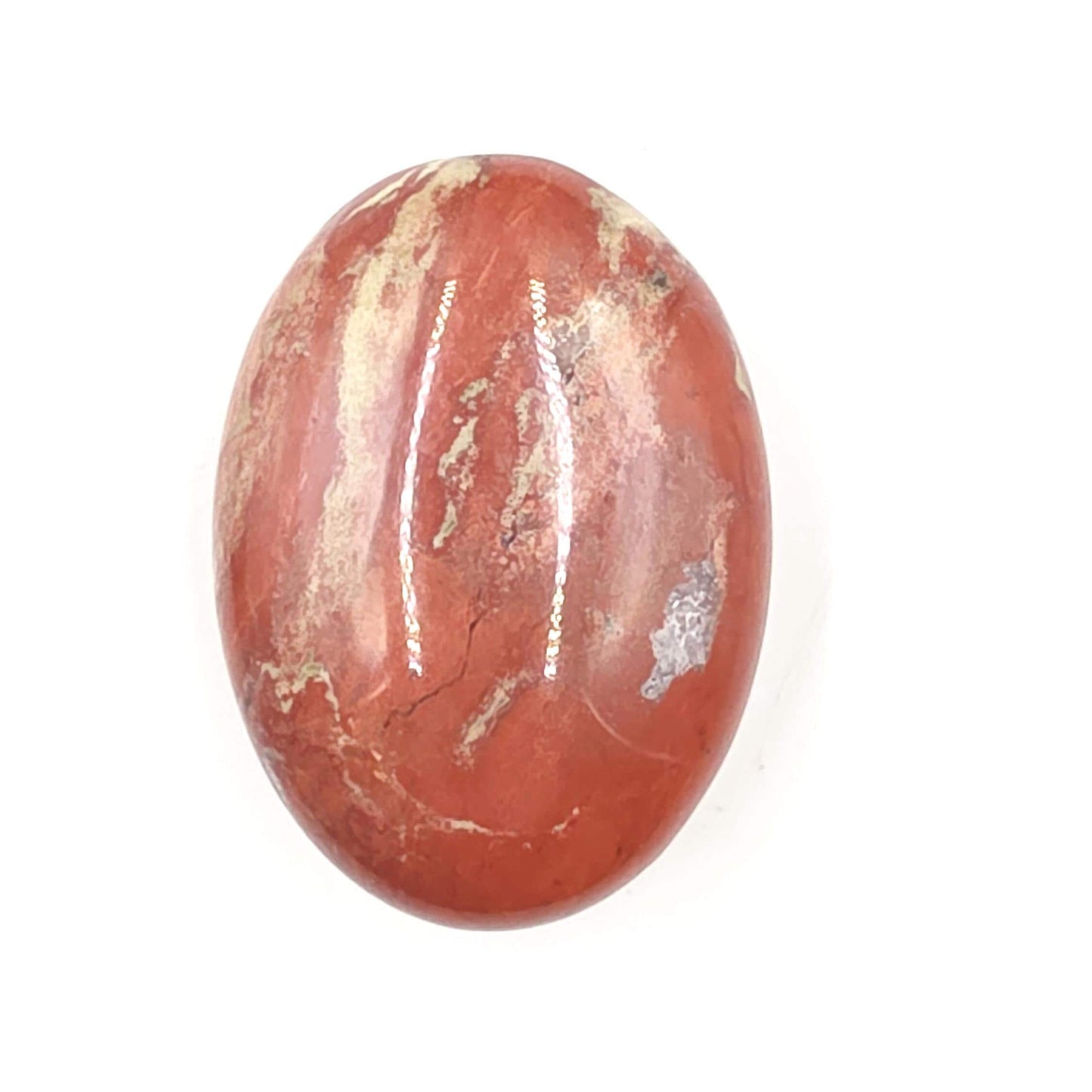 Red Jasper Palm Stone – Strength, Grounding & Protective Stability Crystal, 115g