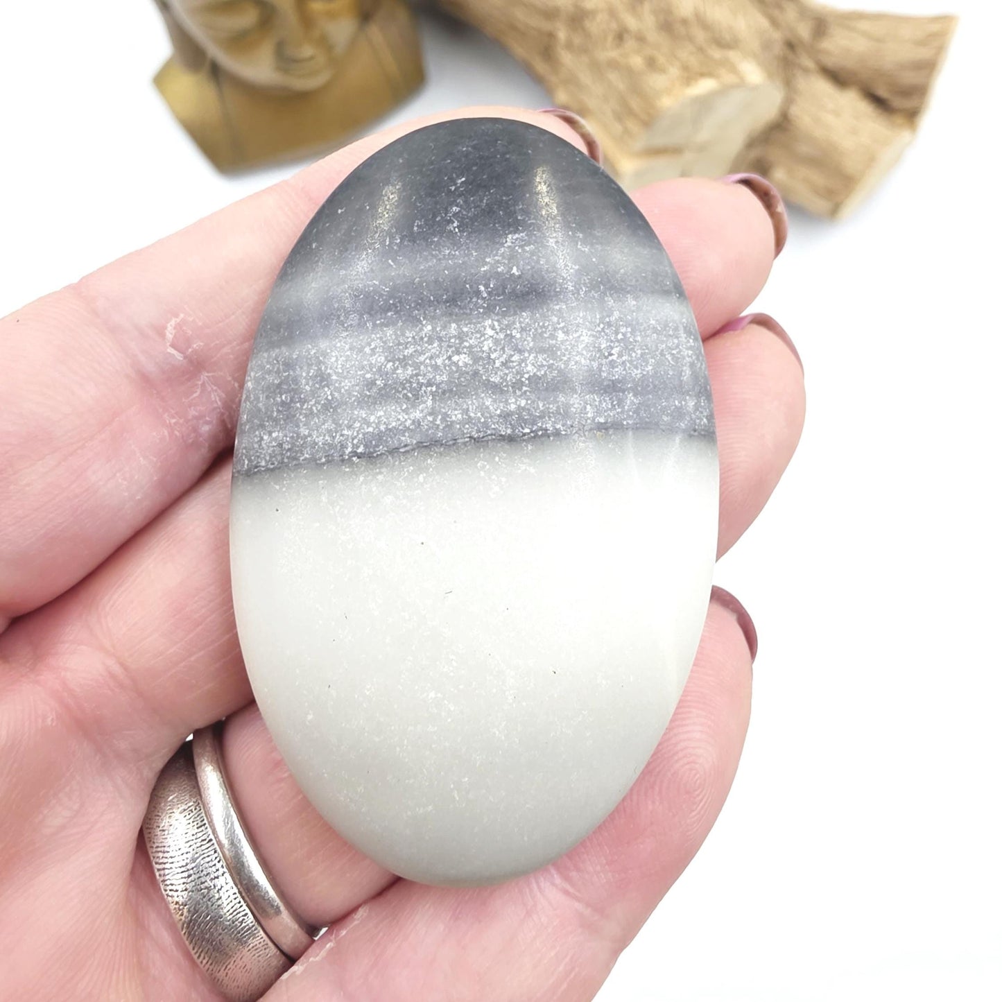 Tai Chi Jasper Palm Stone – Balance, Harmony & Emotional Stability Crystal, 45g