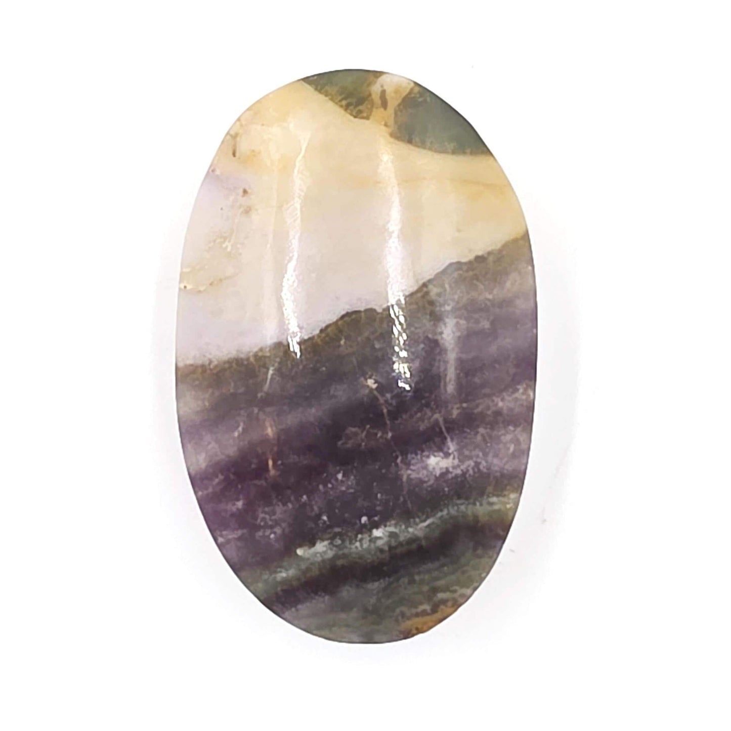 Silk Fluorite Palm Stone – Clarity, Calm & Soothing Flow Energy Crystal, 90g
