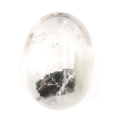 Large Green Garden Quartz (Lodolite) Palm Stone – Manifestation, Clarity & Inner Journey Healing Crystal, 155g