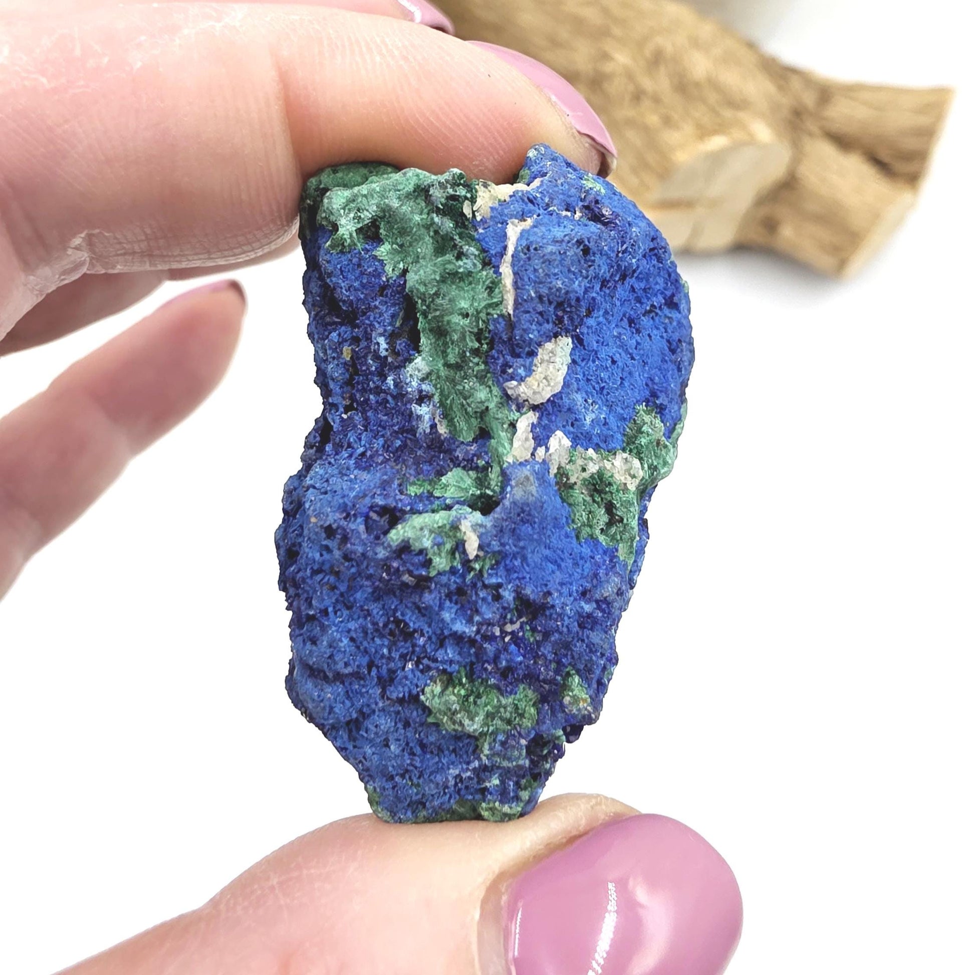 Sparkly Raw Azurite Specimen – Intuition, Insight & Third Eye Chakra Crystal, 50g