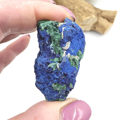 Sparkly Raw Azurite Specimen – Intuition, Insight & Third Eye Chakra Crystal, 50g