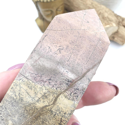 Picture Jasper Tower – Grounding, Stability & Root Chakra Crystal, 12cm