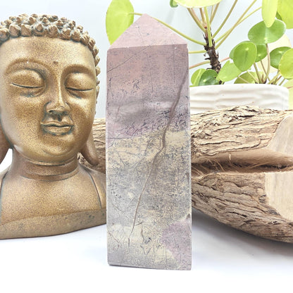 Picture Jasper Tower – Grounding, Stability & Root Chakra Crystal, 12cm