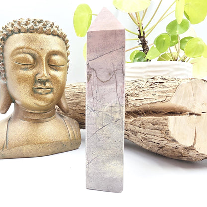 Picture Jasper Tower – Grounding, Stability & Root Chakra Crystal, 12cm