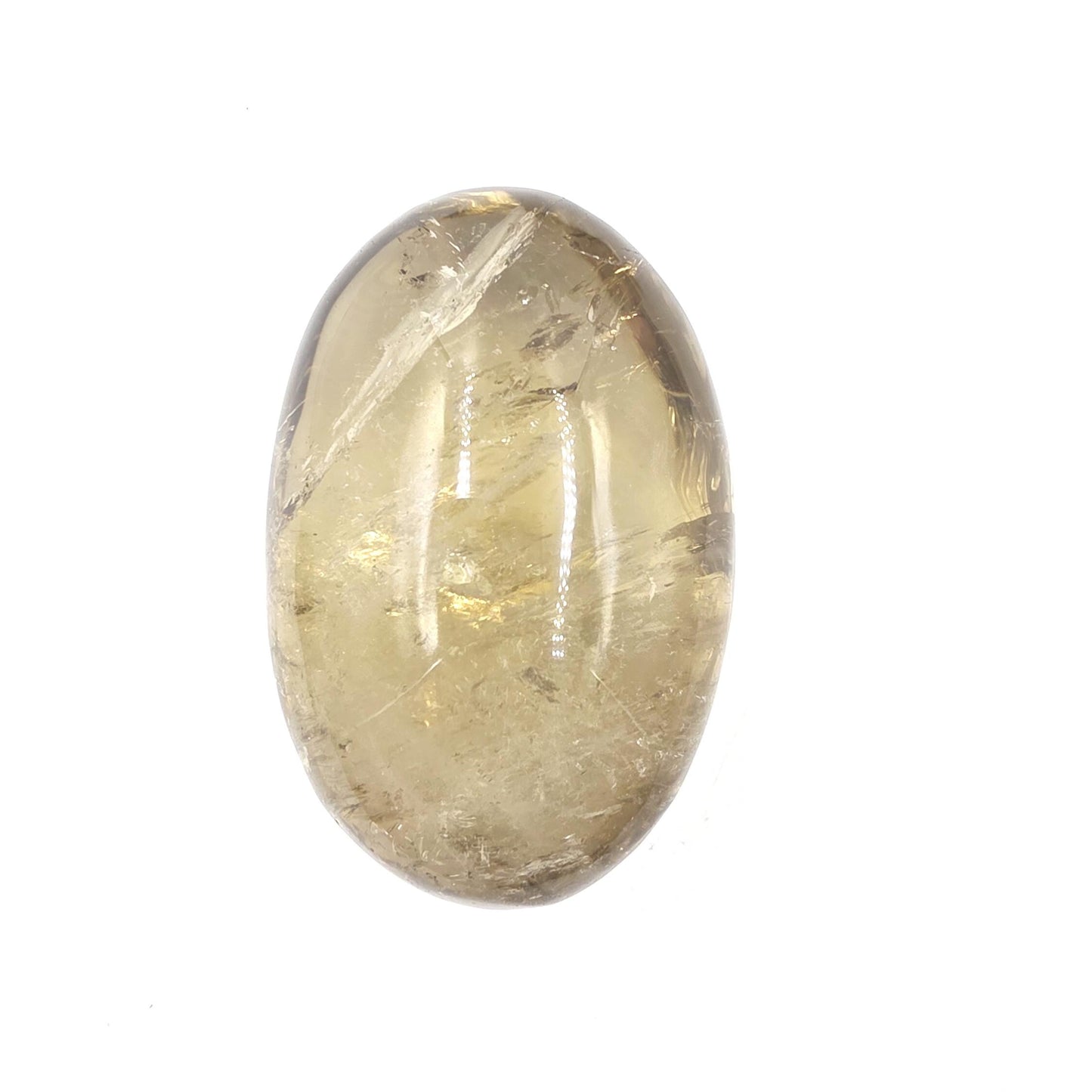 Huge Smoky Citrine Palm Stone with Rainbows – Abundance, Confidence & Solar Plexus Energy Crystal, 350g