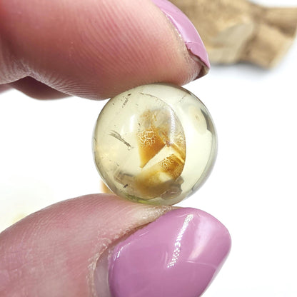 Citrine Mini Spheres – Joy, Abundance & Positive Energy Crystal Ball, 16-19mm