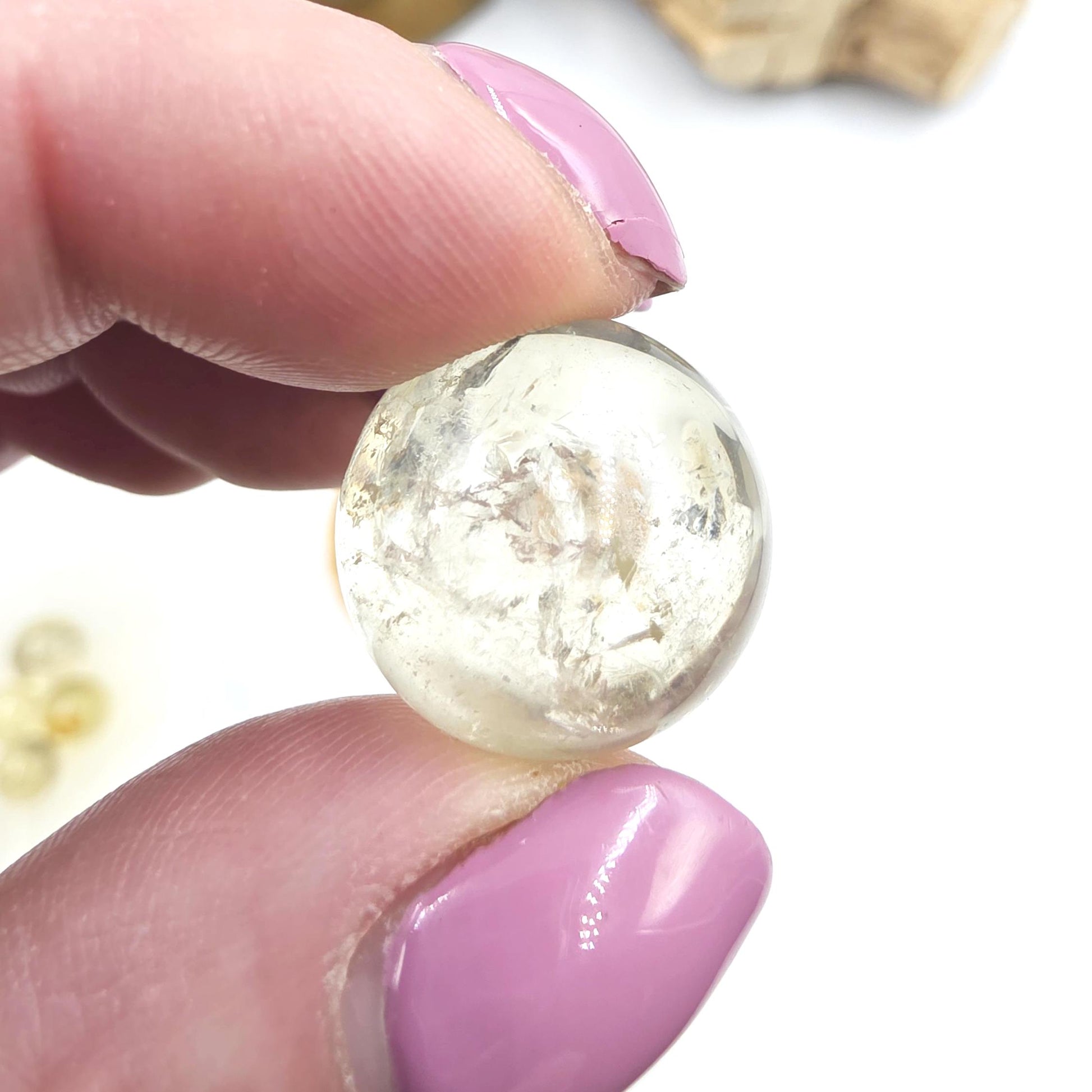Citrine Mini Spheres – Joy, Abundance & Positive Energy Crystal Ball, 16-19mm