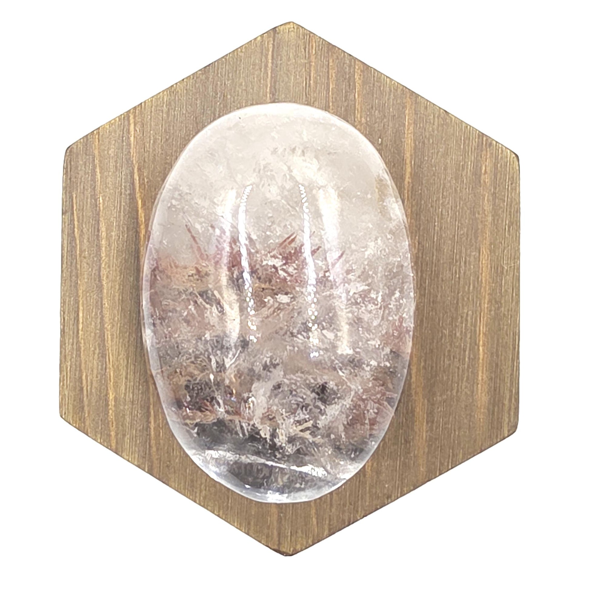 Rare Rutile & Mica Clear Quartz Palm Stone – Clarity, Healing and Energy Amplification Crystal, 140g