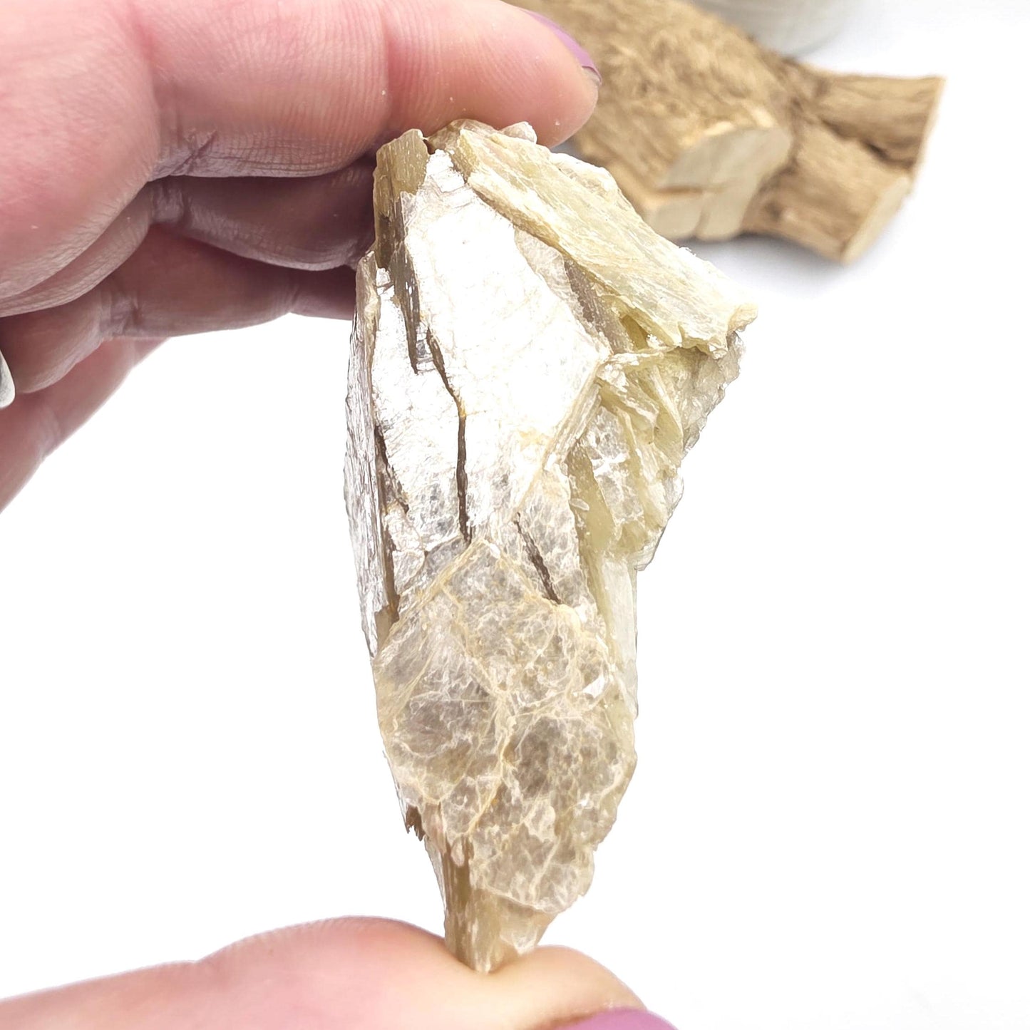 Raw Golden Mica (Muscovite) Specimen – Confidence, Clarity & Spiritual Growth Crystal, 75g