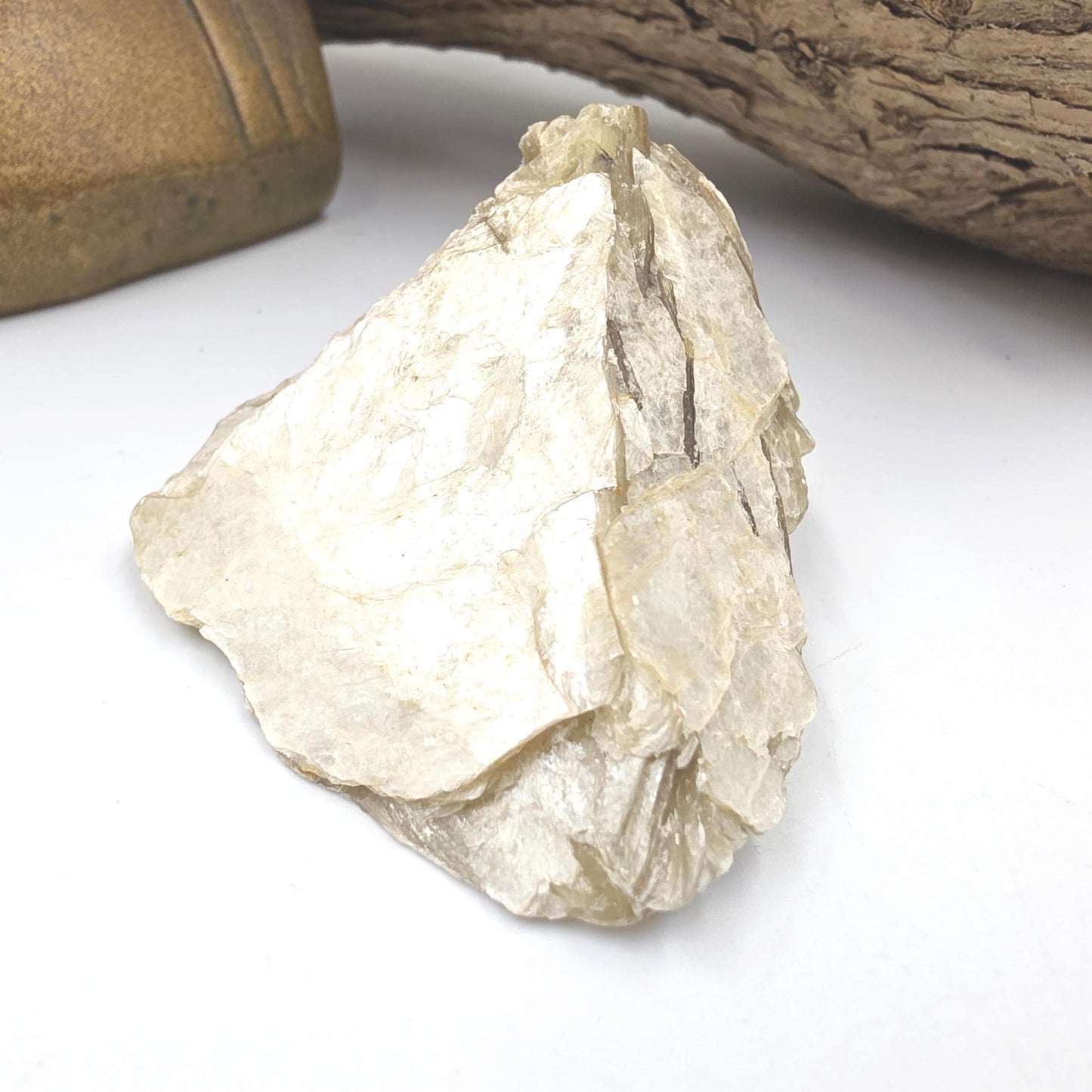 Raw Golden Mica (Muscovite) Specimen – Confidence, Clarity & Spiritual Growth Crystal, 75g