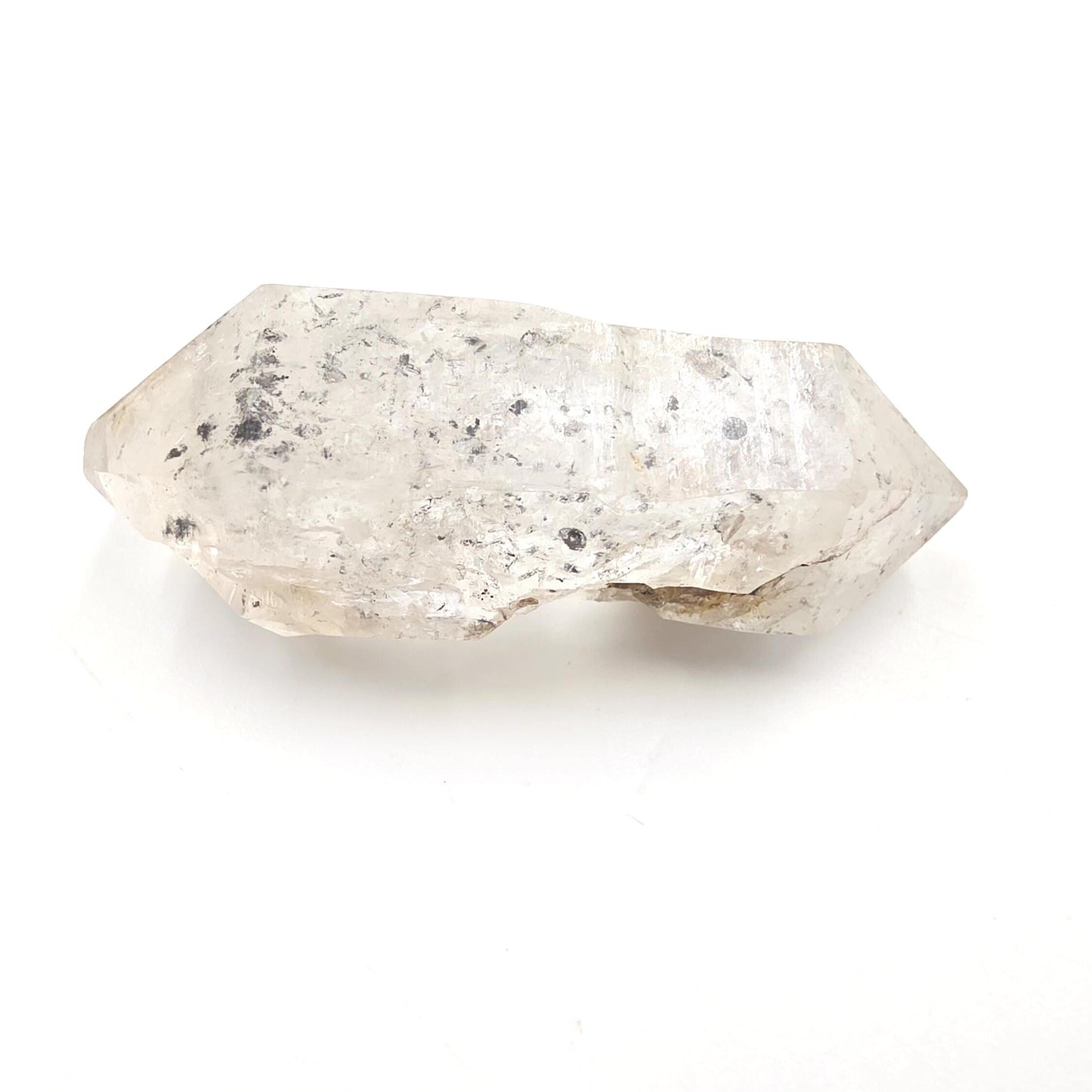 Raw Herkimer Diamond Natural DT with Moving Carbon Bubble – Rare High Vibrational Quartz Crystal, 25g