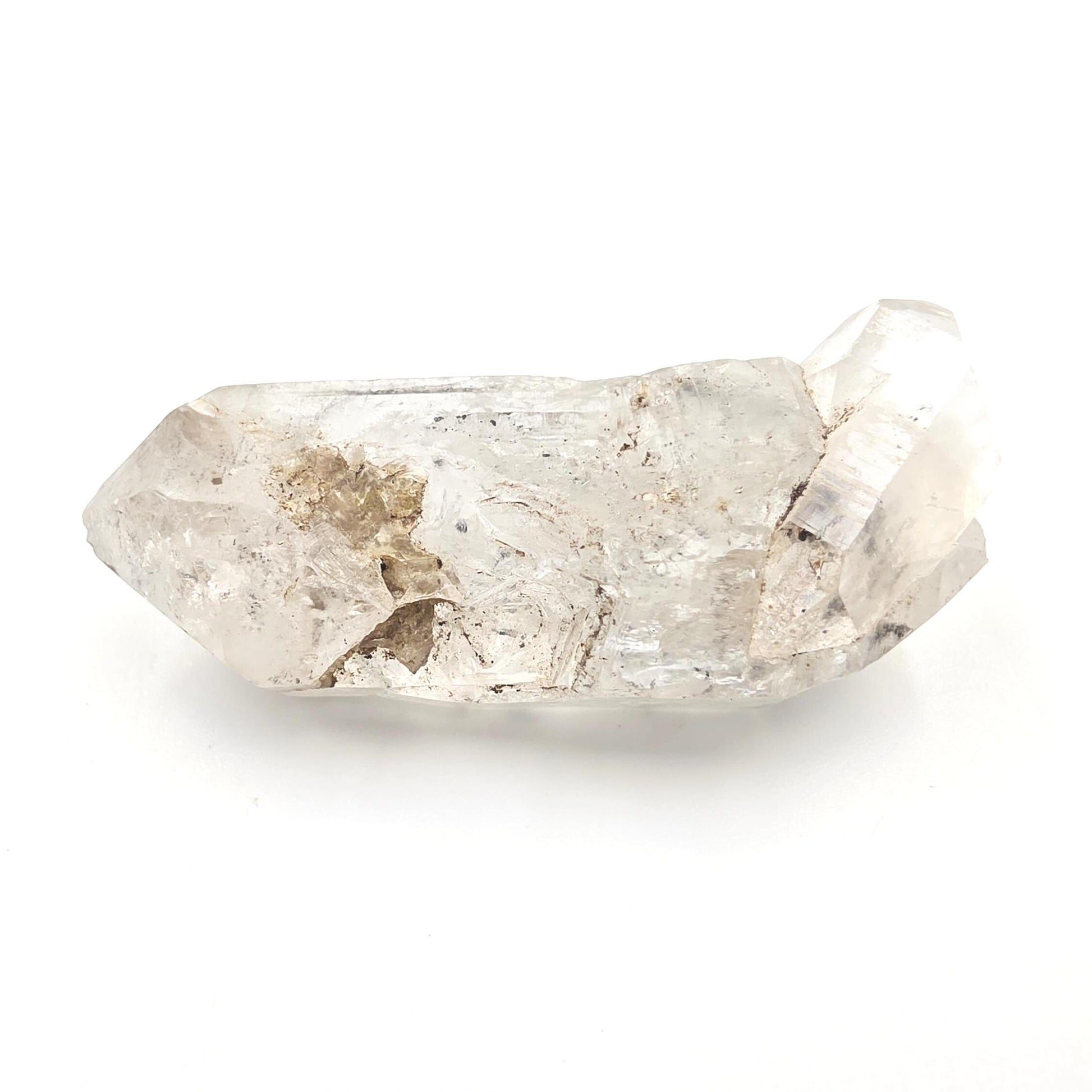 Raw Herkimer Diamond Natural DT with Moving Carbon Bubble – Rare High Vibrational Quartz Crystal, 25g