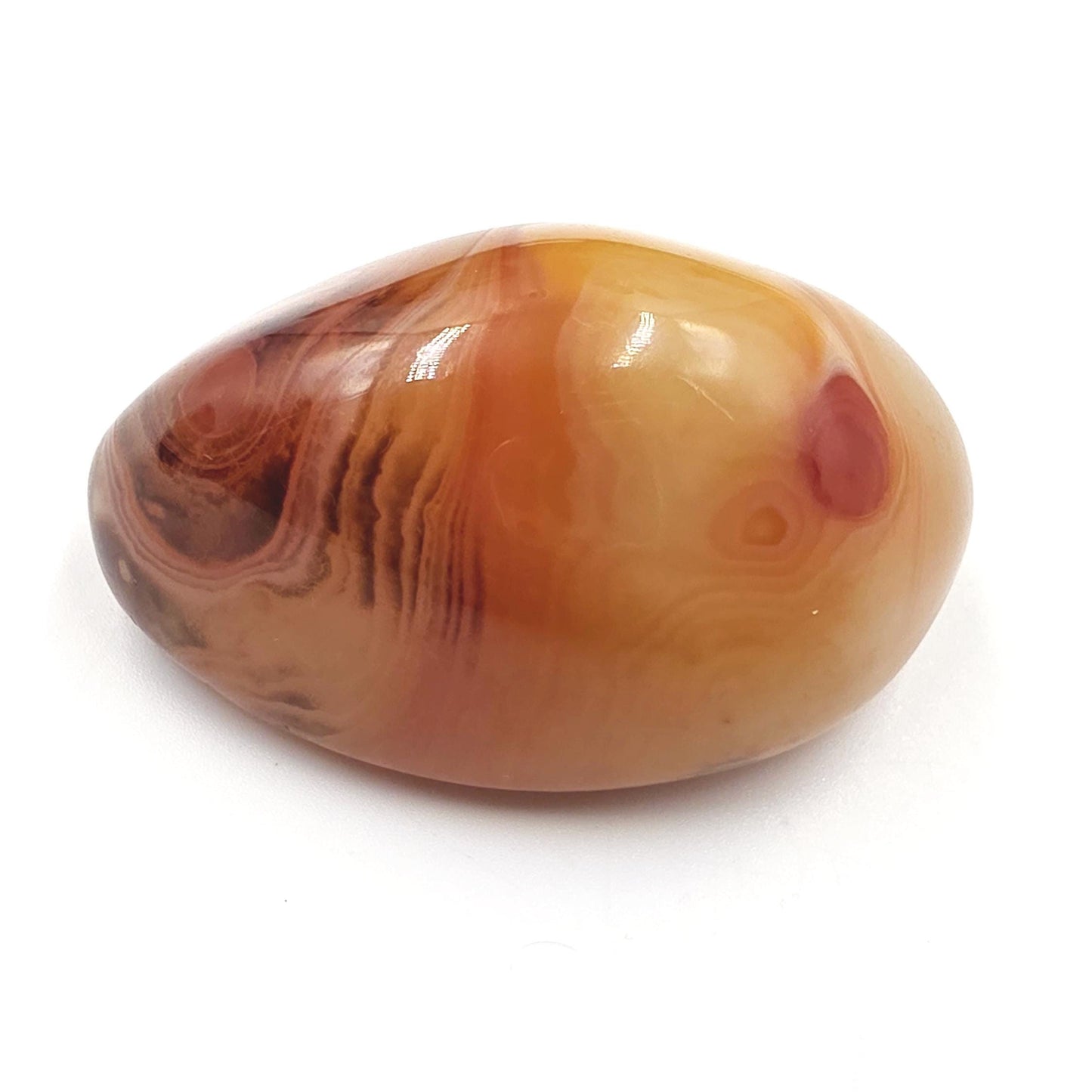 Sardonyx Palm Stone – Strength, Protection & Emotional Balance Crystal, 85g