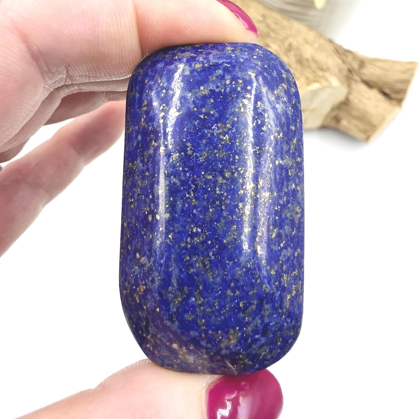 Lapis Lazuli Palm Stone – Wisdom, Intuition & Spiritual Awareness Crystal, 85g